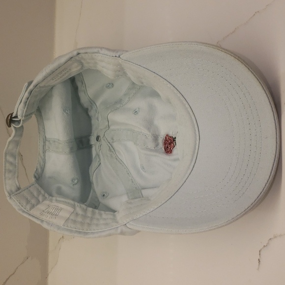 BRIMZ Baseball Cap Ladies Womens Light Blue Rose Adjustable - Picture 5 of 10